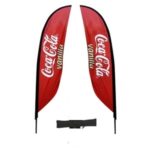 Feather Banner Stand Small Double Sided Spike base
